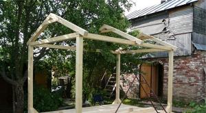 Bëjeni vetë belveder prej druri në vend: udhëzime të hollësishme ndërtimi dhe vizatime Si të bëni një belveder nga një gardh kunj